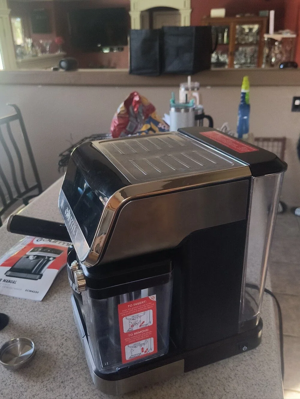 Gourmia 8 In 1, Touch Espresso/Cappuccino Machine